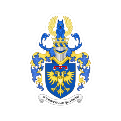 Coat of Arms of Sean Michael Harvey Brazeau as Heir Apparent Canada (Canada) (Coat of Arms) STICKER Vinyl Kiss-Cut Decal 2 Inch White - The Sticker Space