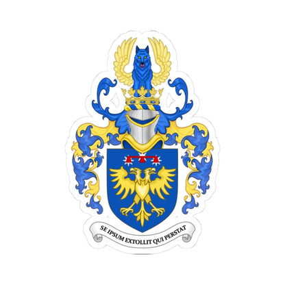 Coat of Arms of Sean Michael Harvey Brazeau as Heir Apparent Canada (Canada) (Coat of Arms) STICKER Vinyl Kiss-Cut Decal 3 Inch White - The Sticker Space