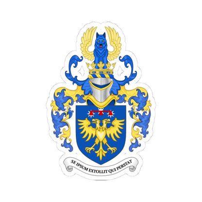 Coat of Arms of Sean Michael Harvey Brazeau as Heir Apparent Canada (Canada) (Coat of Arms) STICKER Vinyl Kiss-Cut Decal 4 Inch White - The Sticker Space