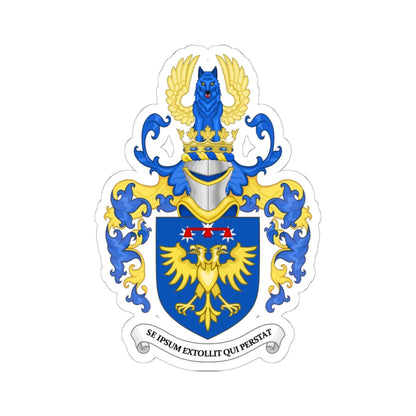 Coat of Arms of Sean Michael Harvey Brazeau as Heir Apparent Canada (Canada) (Coat of Arms) STICKER Vinyl Kiss-Cut Decal 6 Inch White - The Sticker Space