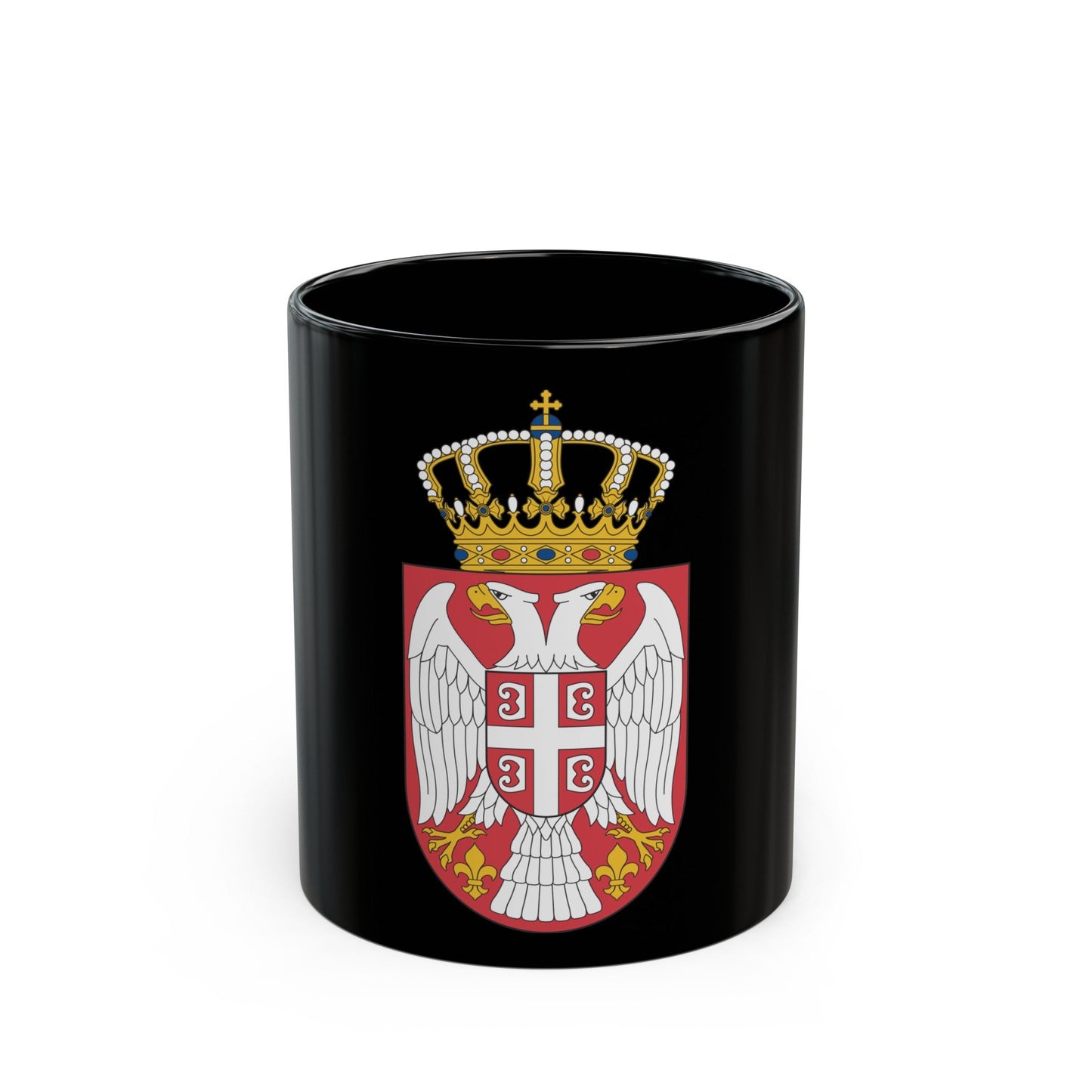 Coat of arms of Serbia 2 - Black Coffee Mug-11oz-The Sticker Space