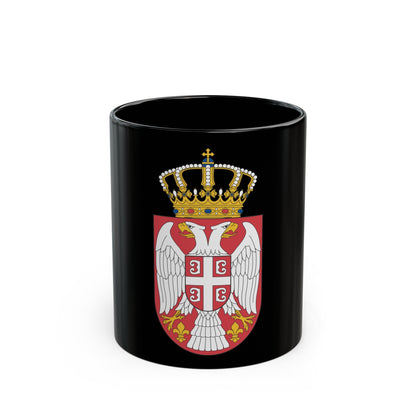 Coat of arms of Serbia 2 - Black Coffee Mug-11oz-The Sticker Space