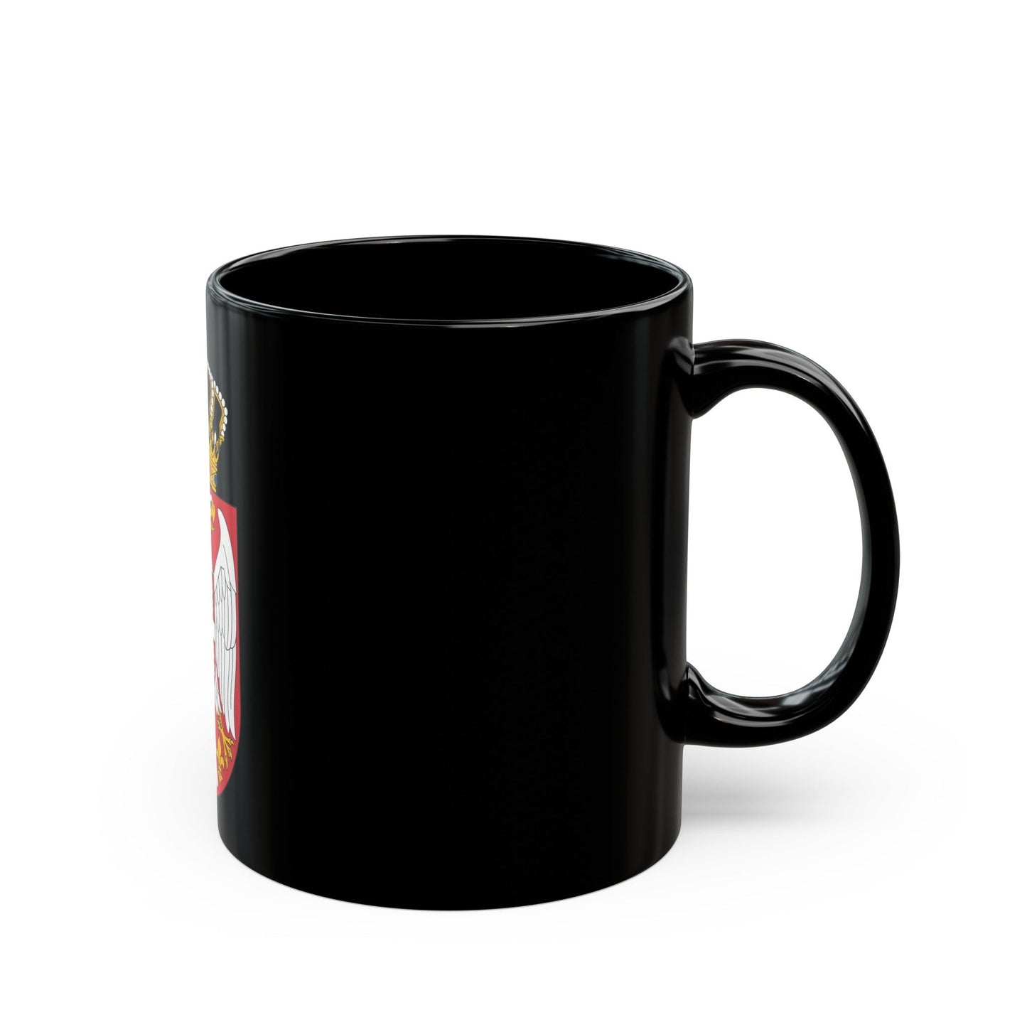 Coat of arms of Serbia 2 - Black Coffee Mug-The Sticker Space