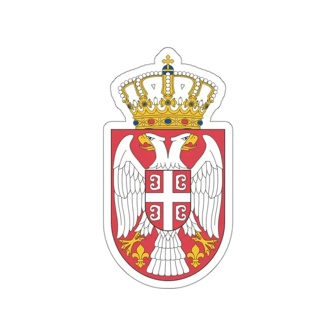 Coat of arms of Serbia 2 STICKER Vinyl Die-Cut Decal - The Sticker Space