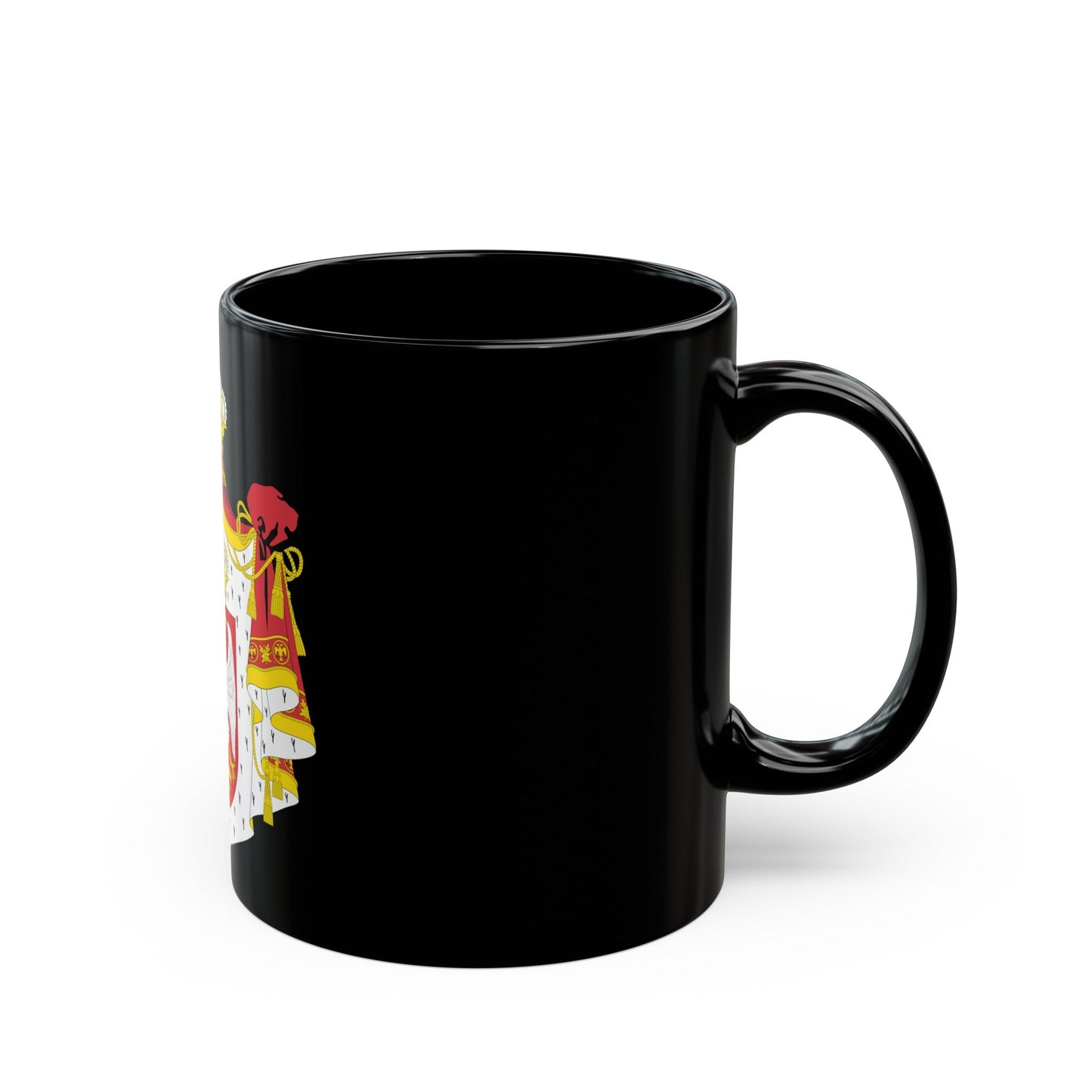 Coat of arms of Serbia (2004-2010) - Black Coffee Mug-The Sticker Space