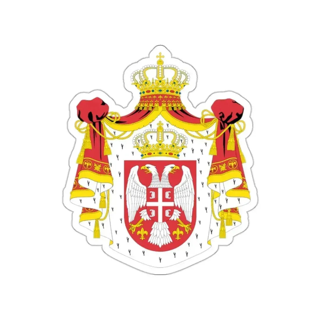 Coat of arms of Serbia (2004-2010) STICKER Vinyl Die-Cut Decal 2 Inch - The Sticker Space
