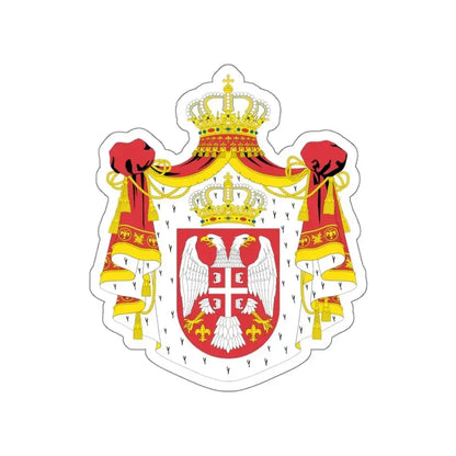 Coat of arms of Serbia (2004-2010) STICKER Vinyl Die-Cut Decal 4 Inch - The Sticker Space