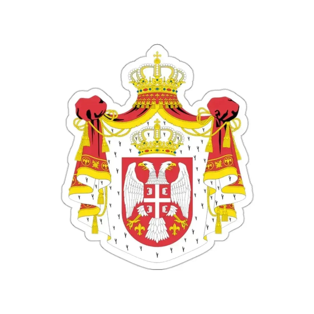 Coat of arms of Serbia (2004-2010) STICKER Vinyl Die-Cut Decal - The Sticker Space