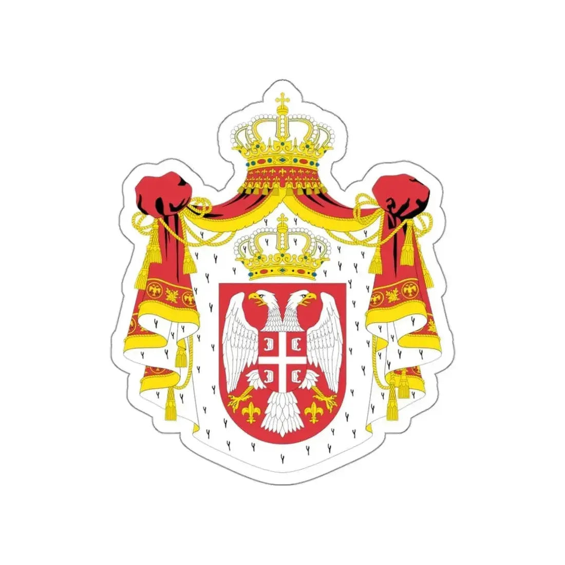 Coat of arms of Serbia (2004-2010) STICKER Vinyl Die-Cut Decal - The Sticker Space