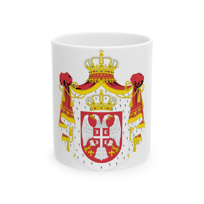 Coat of arms of Serbia (2004-2010) - White Coffee Mug-11oz-The Sticker Space