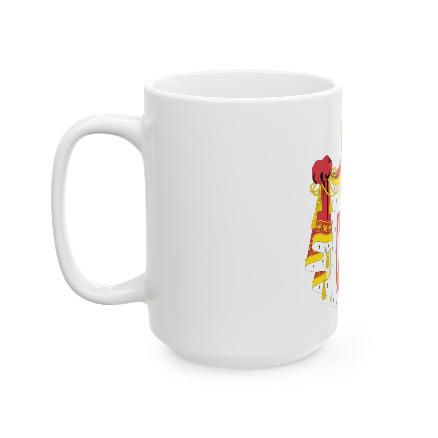 Coat of arms of Serbia (2004-2010) - White Coffee Mug-The Sticker Space