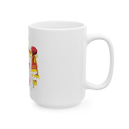 Coat of arms of Serbia (2004-2010) - White Coffee Mug-The Sticker Space