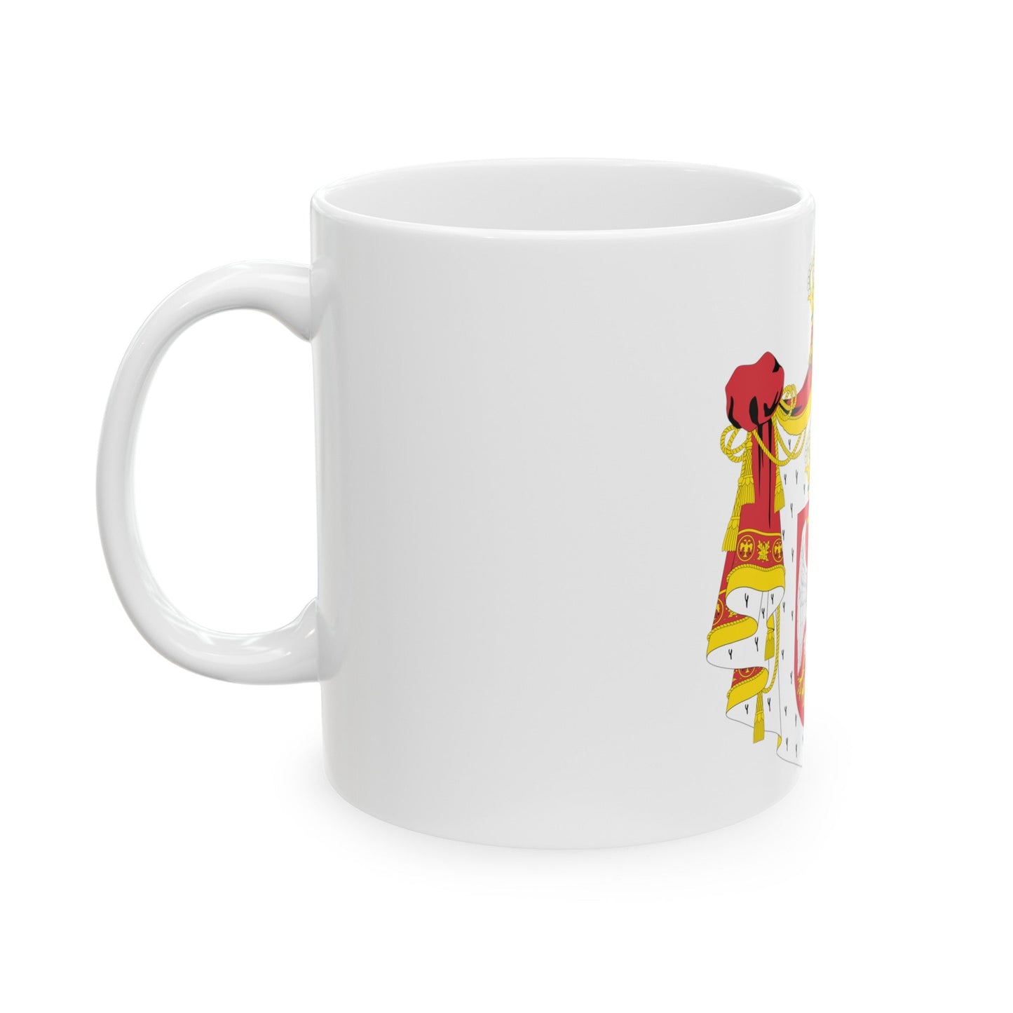 Coat of arms of Serbia (2004-2010) - White Coffee Mug-The Sticker Space