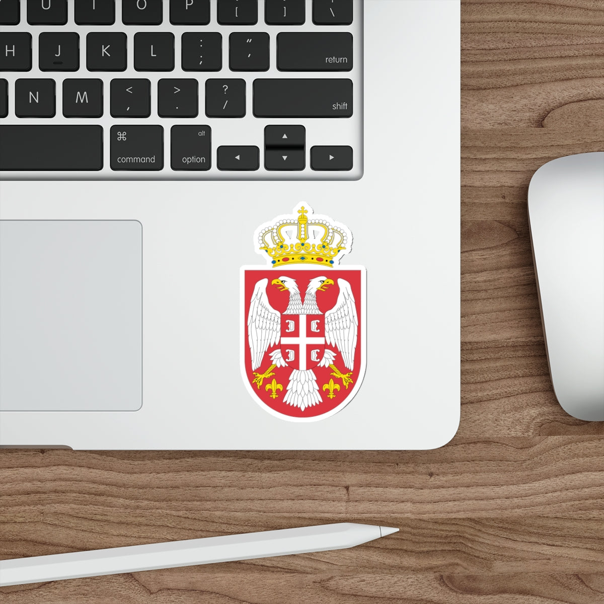 Coat of arms of Serbia small (2004 - 2010) STICKER Vinyl Die-Cut Decal-The Sticker Space