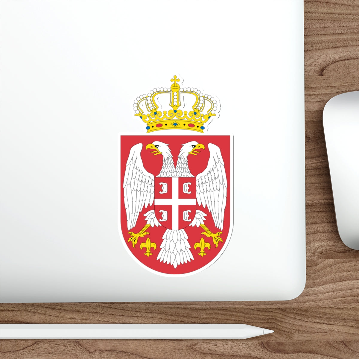 Coat of arms of Serbia small (2004 - 2010) STICKER Vinyl Die-Cut Decal-The Sticker Space