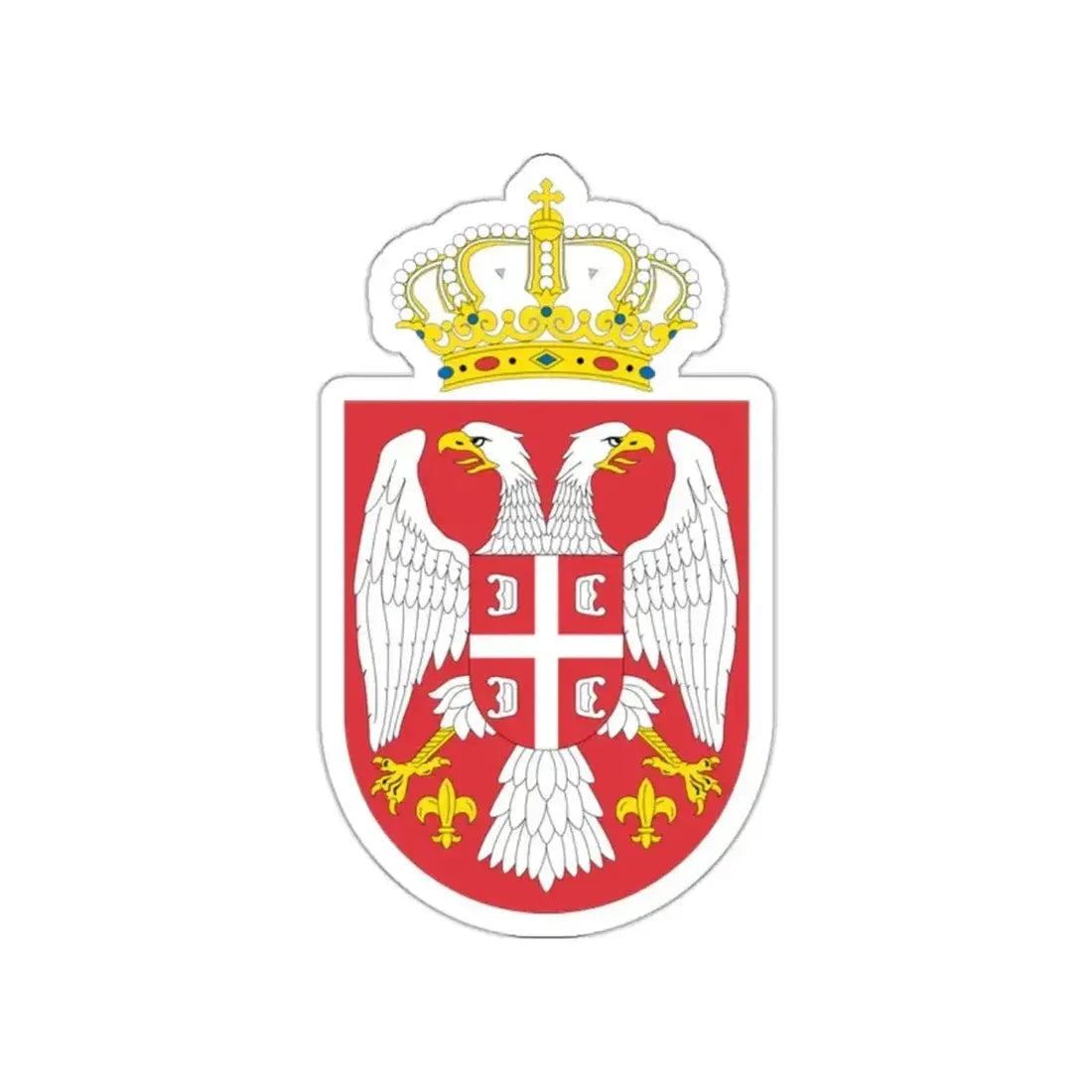 Coat of arms of Serbia small (2004 - 2010) STICKER Vinyl Die-Cut Decal - The Sticker Space