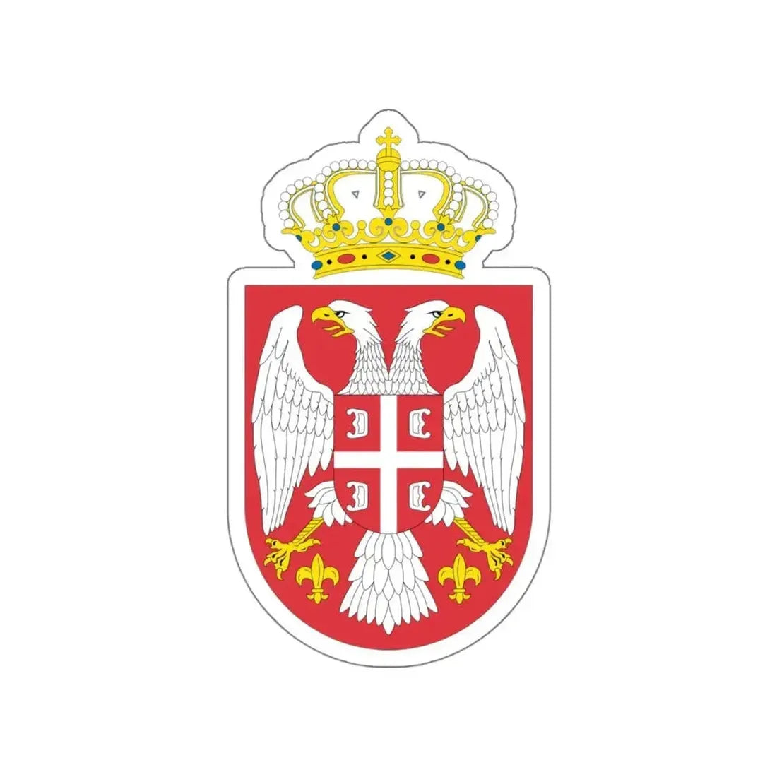 Coat of arms of Serbia small (2004 - 2010) STICKER Vinyl Die-Cut Decal - The Sticker Space