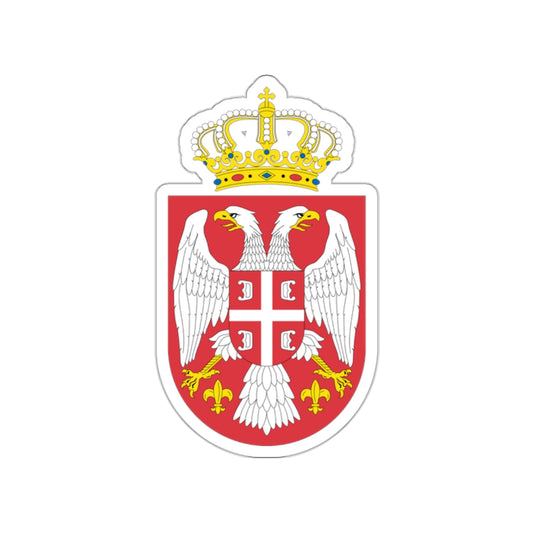 Coat of arms of Serbia small (2004 - 2010) STICKER Vinyl Die-Cut Decal-White-The Sticker Space