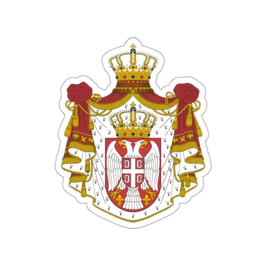 Coat of arms of Serbia STICKER Vinyl Die-Cut Decal 2 Inch - The Sticker Space