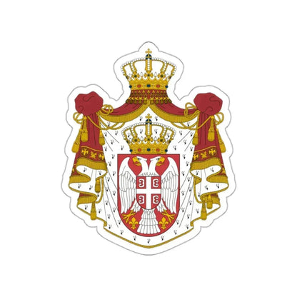 Coat of arms of Serbia STICKER Vinyl Die-Cut Decal 2 Inch - The Sticker Space