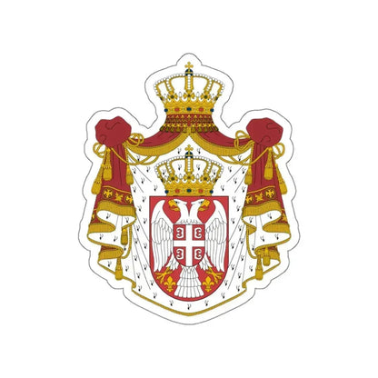 Coat of arms of Serbia STICKER Vinyl Die-Cut Decal 6 Inch - The Sticker Space