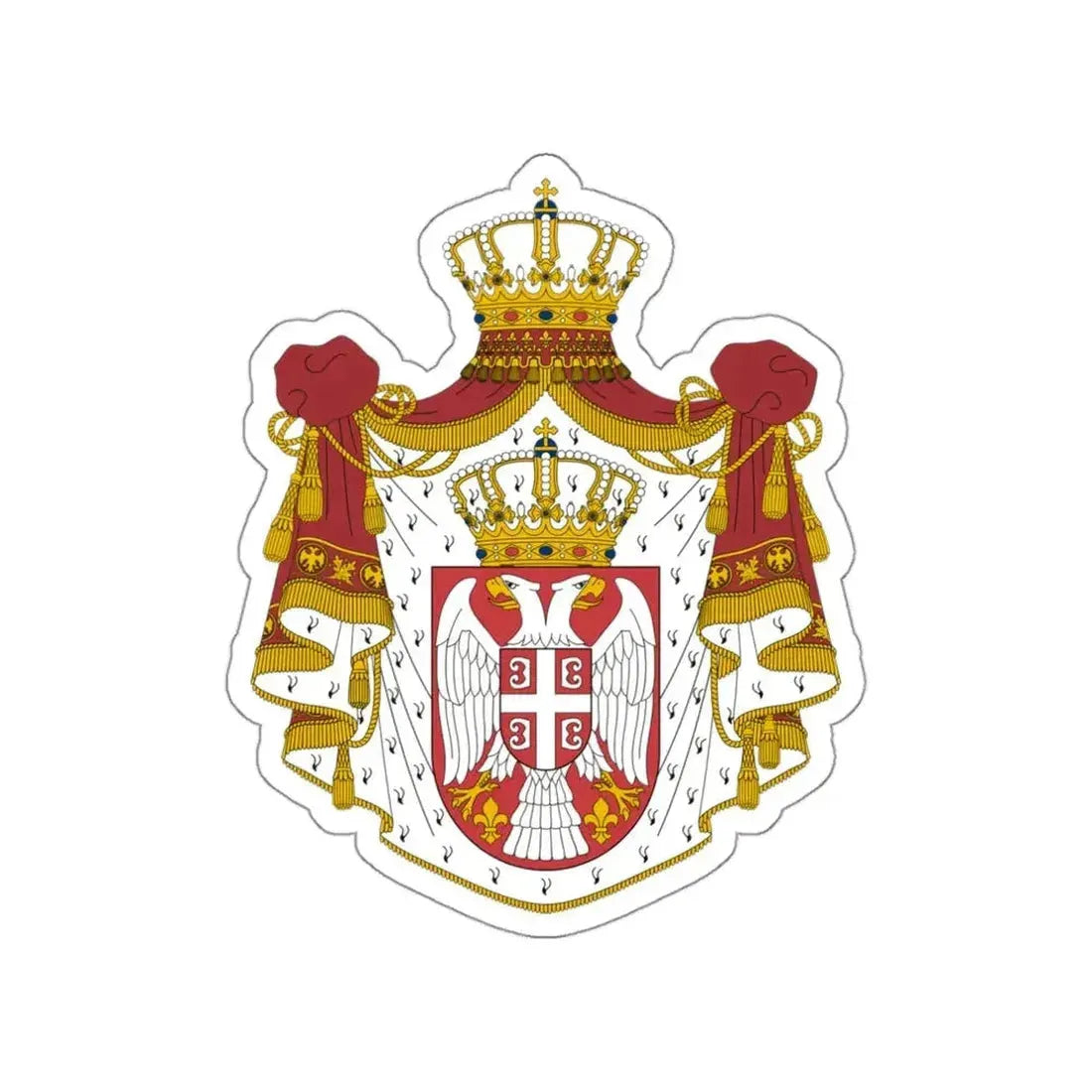 Coat of arms of Serbia STICKER Vinyl Die-Cut Decal - The Sticker Space