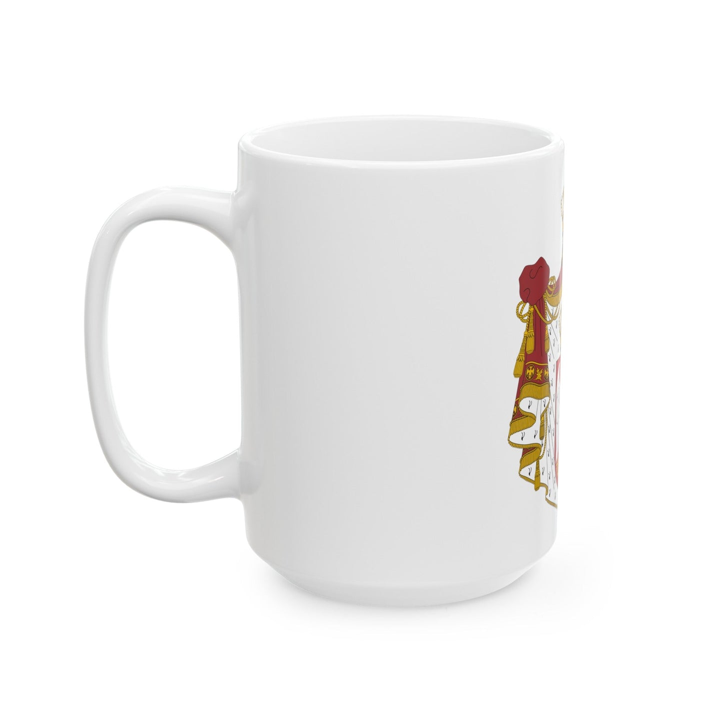 Coat of arms of Serbia - White Coffee Mug-The Sticker Space