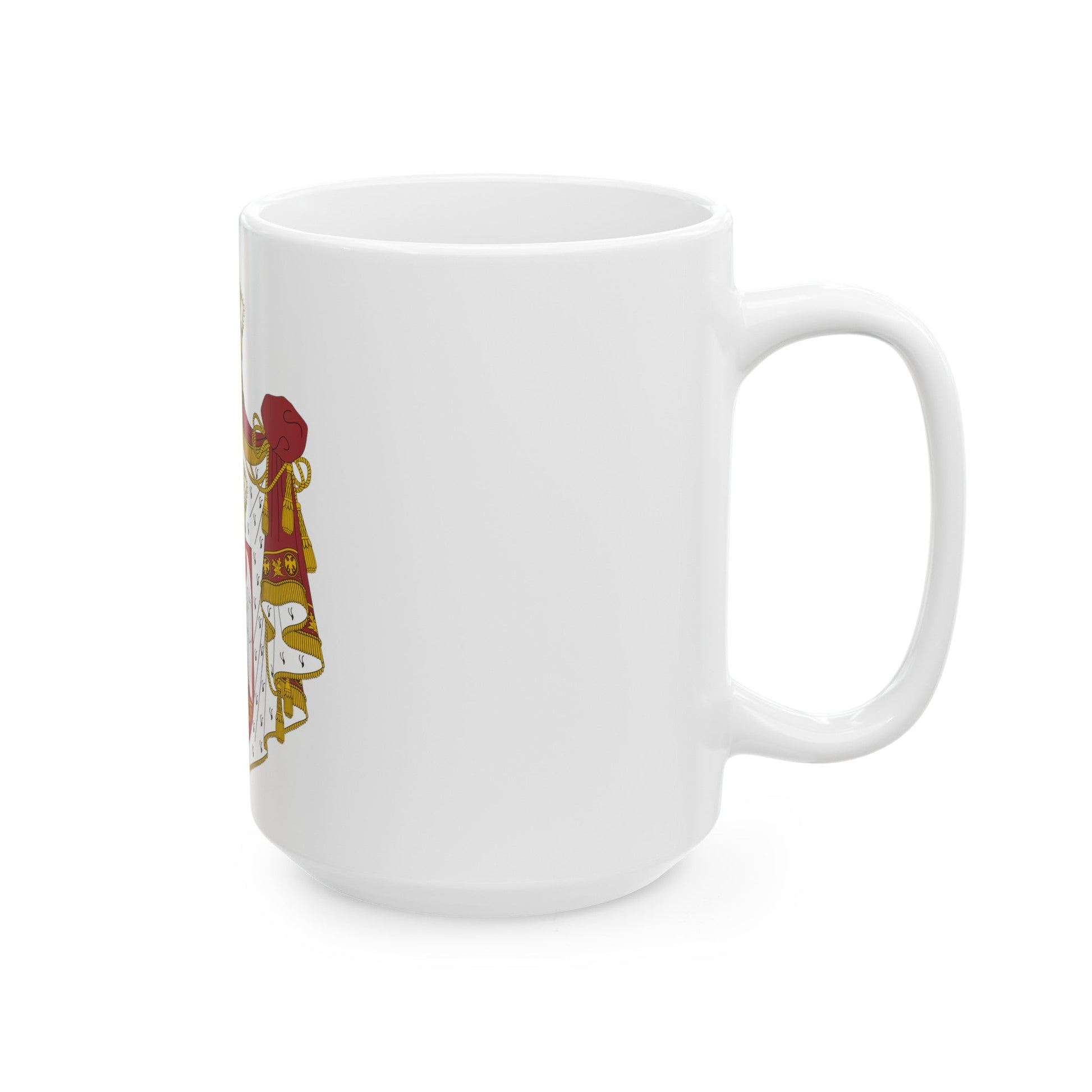 Coat of arms of Serbia - White Coffee Mug-The Sticker Space