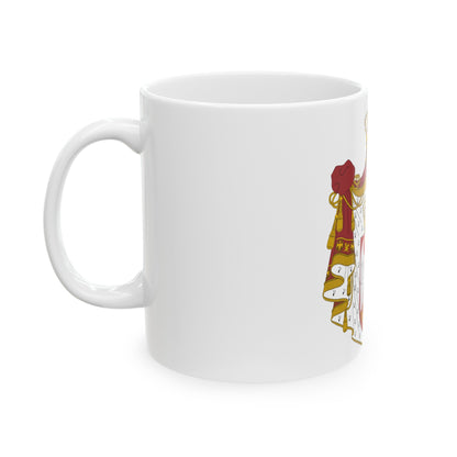 Coat of arms of Serbia - White Coffee Mug-The Sticker Space