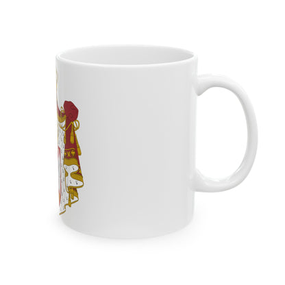 Coat of arms of Serbia - White Coffee Mug-The Sticker Space