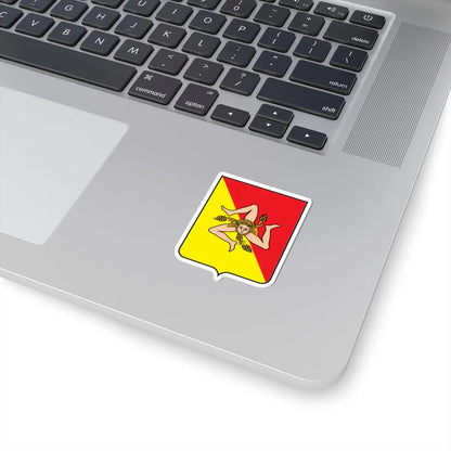 Coat of arms of Sicily (Italy) (Coat of Arms) STICKER Vinyl Kiss-Cut Decal - The Sticker Space