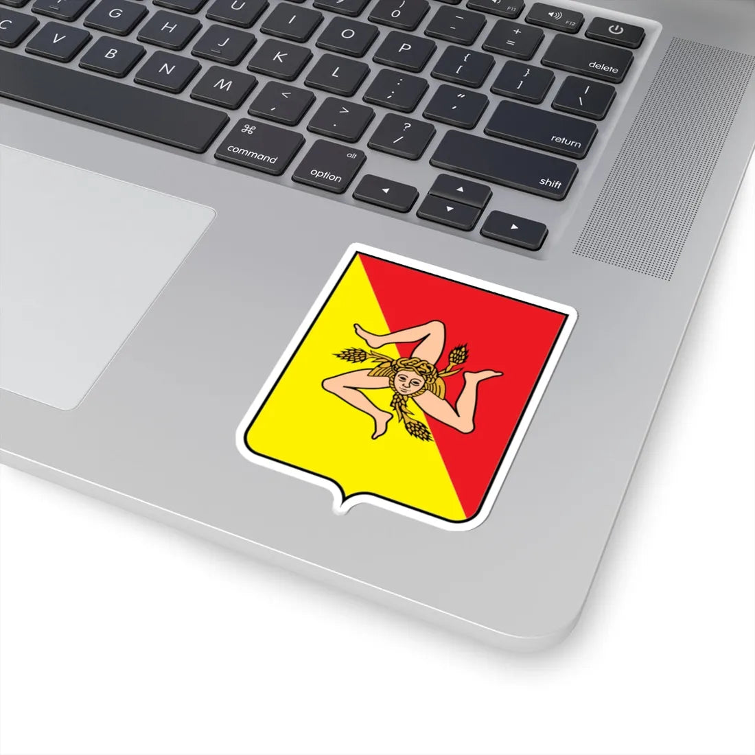 Coat of arms of Sicily (Italy) (Coat of Arms) STICKER Vinyl Kiss-Cut Decal - The Sticker Space