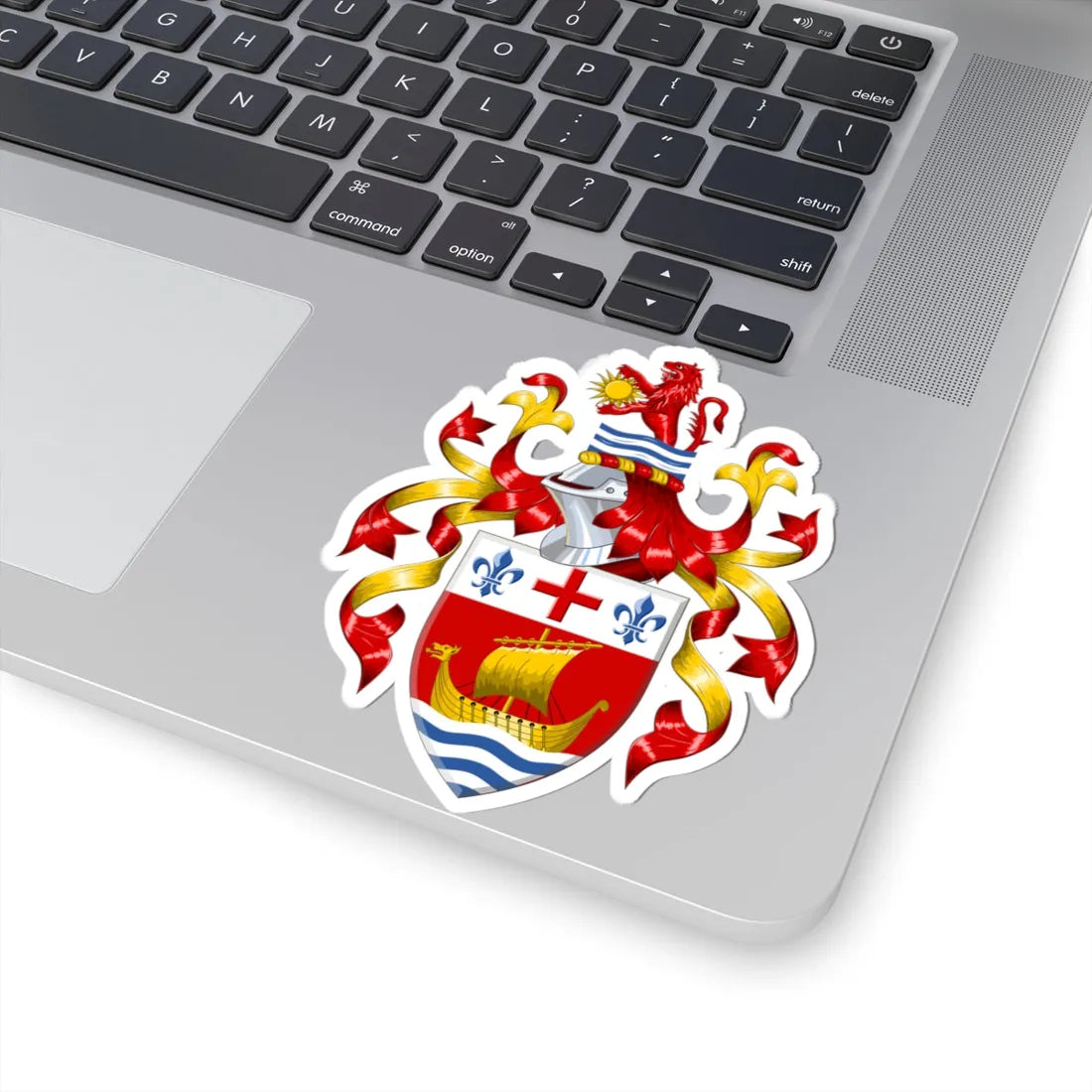 Coat of arms of Sidmouth Town Council (England) (Coat of Arms) STICKER Vinyl Kiss-Cut Decal - The Sticker Space