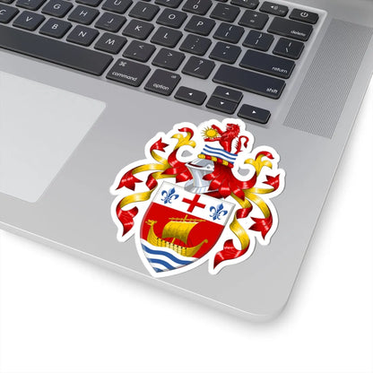 Coat of arms of Sidmouth Town Council (England) (Coat of Arms) STICKER Vinyl Kiss-Cut Decal - The Sticker Space