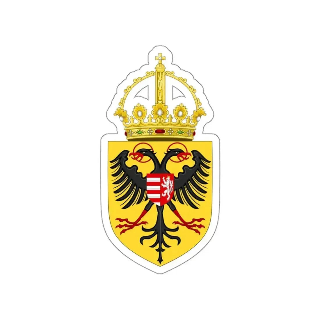 Coat of arms of Sigismund, Holy Roman Emperor STICKER Vinyl Die-Cut Decal - The Sticker Space
