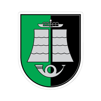 Coat of arms of Silute Lithuania (Lithuania) (Coat of Arms) STICKER Vinyl Kiss-Cut Decal 6 Inch White - The Sticker Space