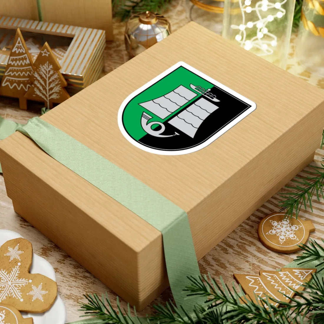 Coat of arms of Silute Lithuania (Lithuania) (Coat of Arms) STICKER Vinyl Kiss-Cut Decal - The Sticker Space