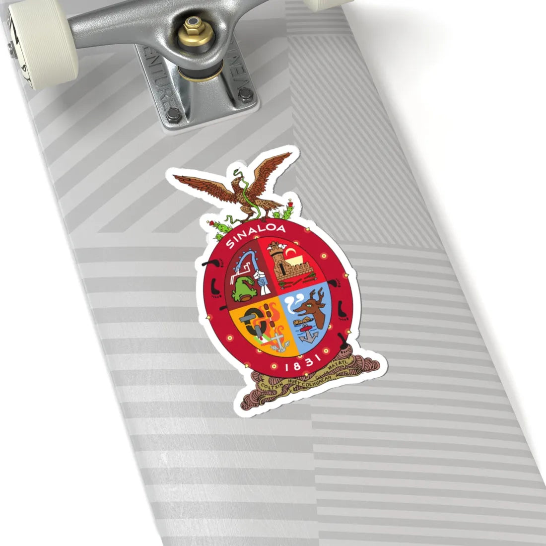 Coat of arms of Sinaloa (Mexico) (Coat of Arms) STICKER Vinyl Kiss-Cut Decal - The Sticker Space