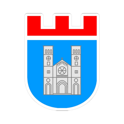 Coat of Arms of Siroki Brijeg (Bosnia and Herzegovina) (Coat of Arms) STICKER Vinyl Kiss-Cut Decal 3 Inch White - The Sticker Space