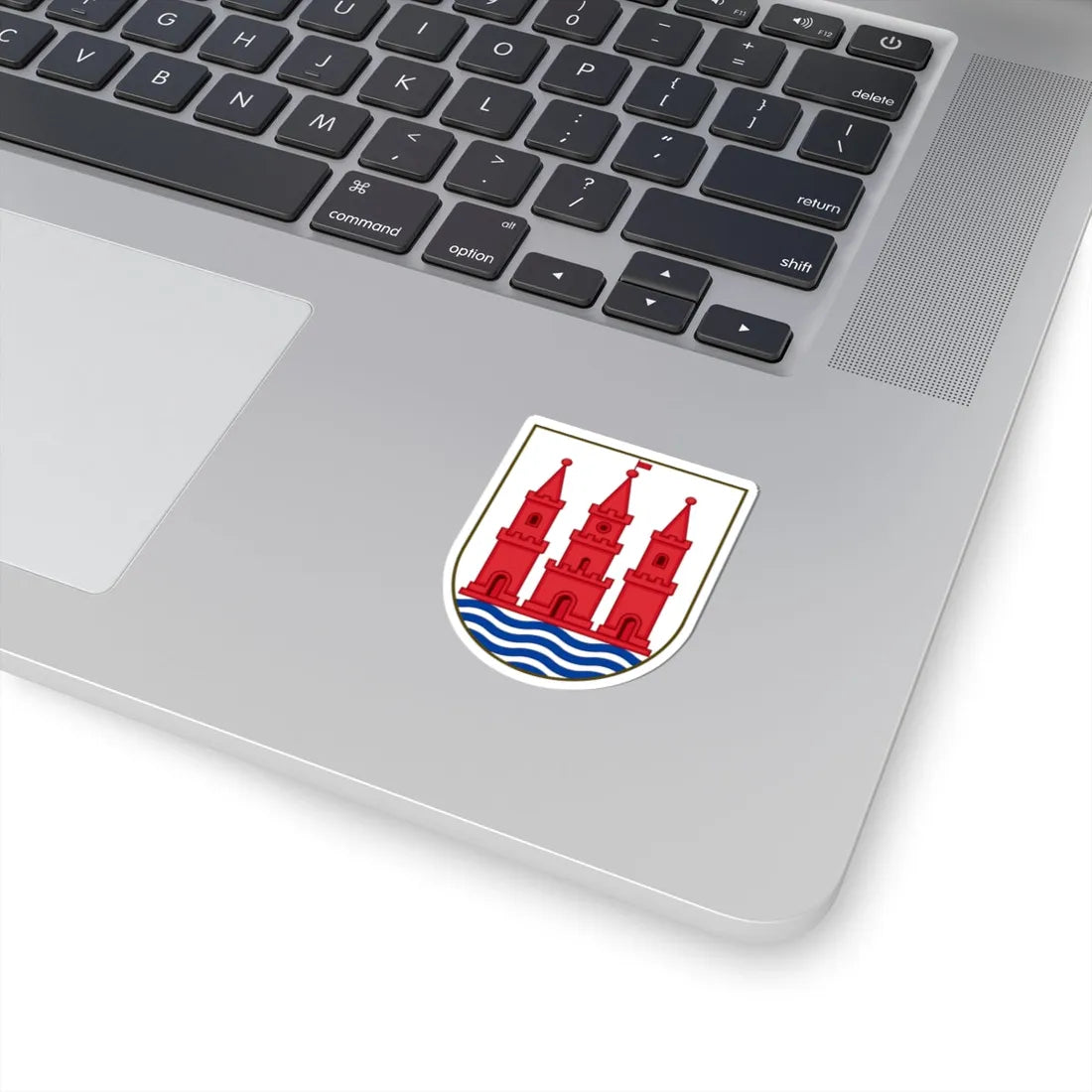 Coat of arms of Skanderborg (Denmark) (Coat of Arms) STICKER Vinyl Kiss-Cut Decal - The Sticker Space