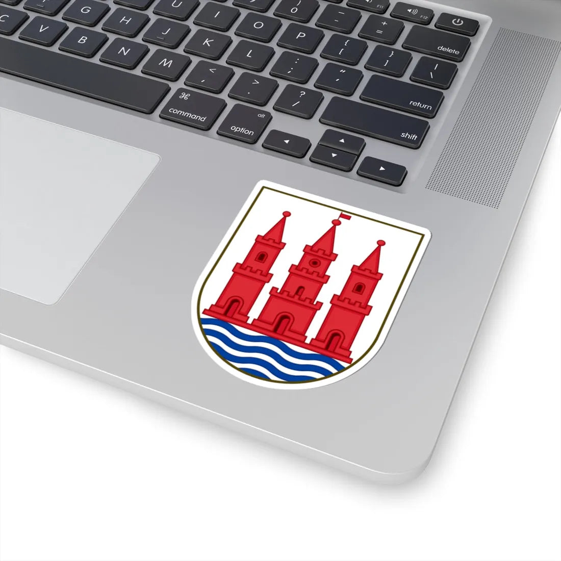 Coat of arms of Skanderborg (Denmark) (Coat of Arms) STICKER Vinyl Kiss-Cut Decal - The Sticker Space
