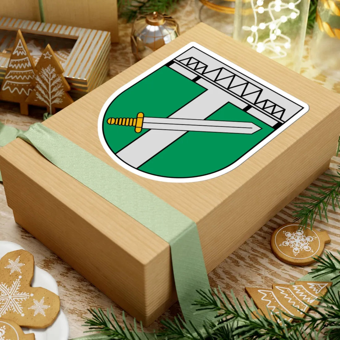 Coat of Arms of Skrunda (Latvia) (Coat of Arms) STICKER Vinyl Kiss-Cut Decal - The Sticker Space