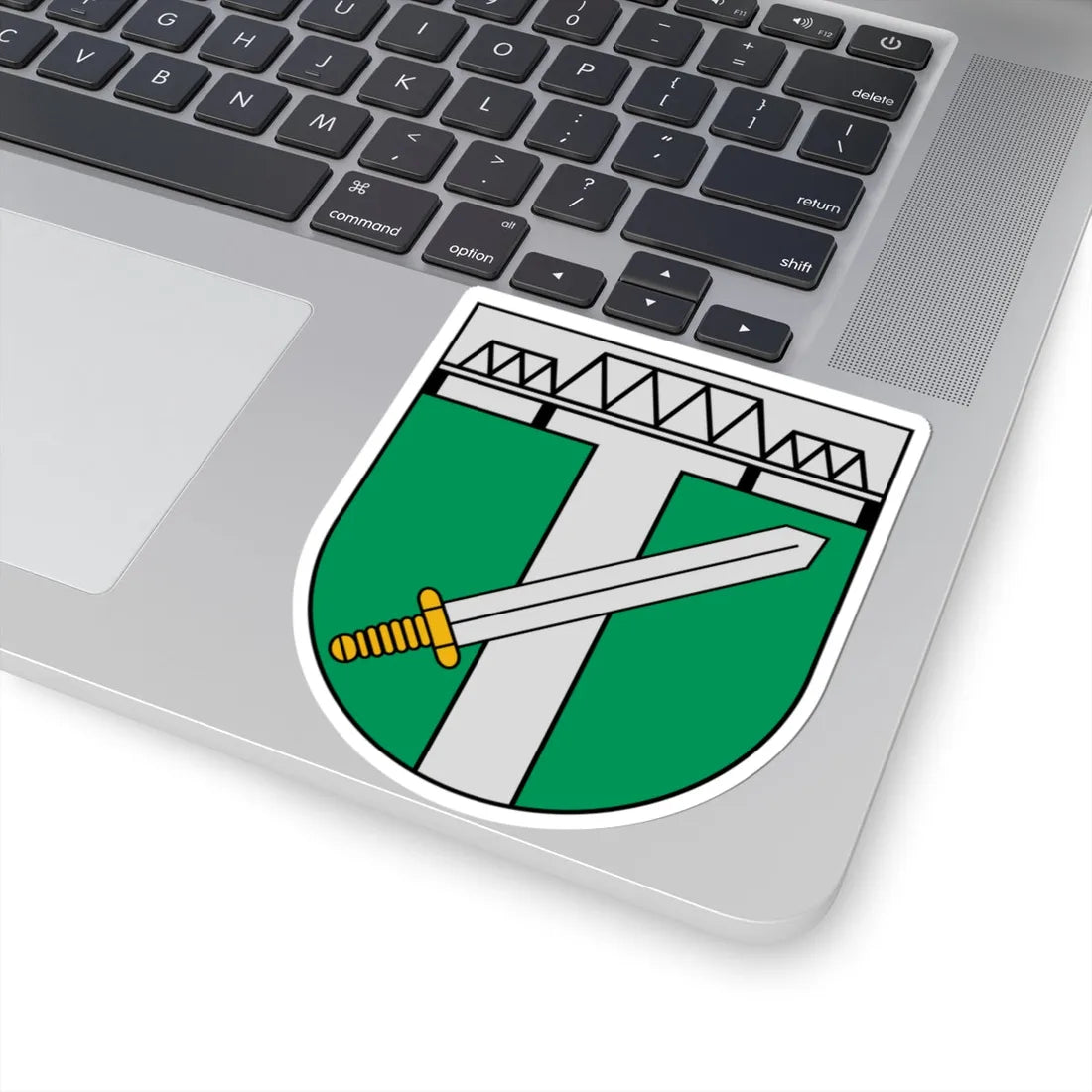 Coat of Arms of Skrunda (Latvia) (Coat of Arms) STICKER Vinyl Kiss-Cut Decal - The Sticker Space