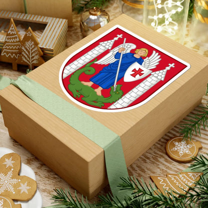 Coat of arms of Slagelse (Denmark) (Coat of Arms) STICKER Vinyl Kiss-Cut Decal - The Sticker Space