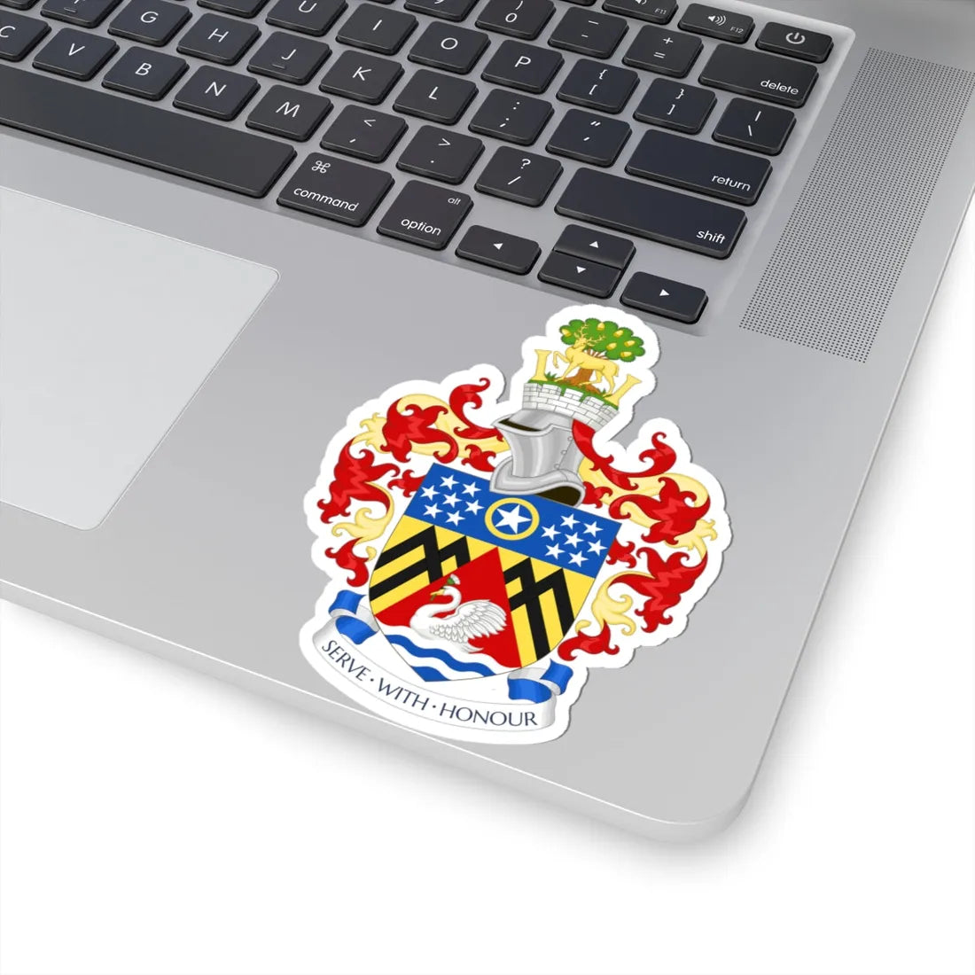 Coat of arms of Slough Borough Council (England) (Coat of Arms) STICKER Vinyl Kiss-Cut Decal - The Sticker Space