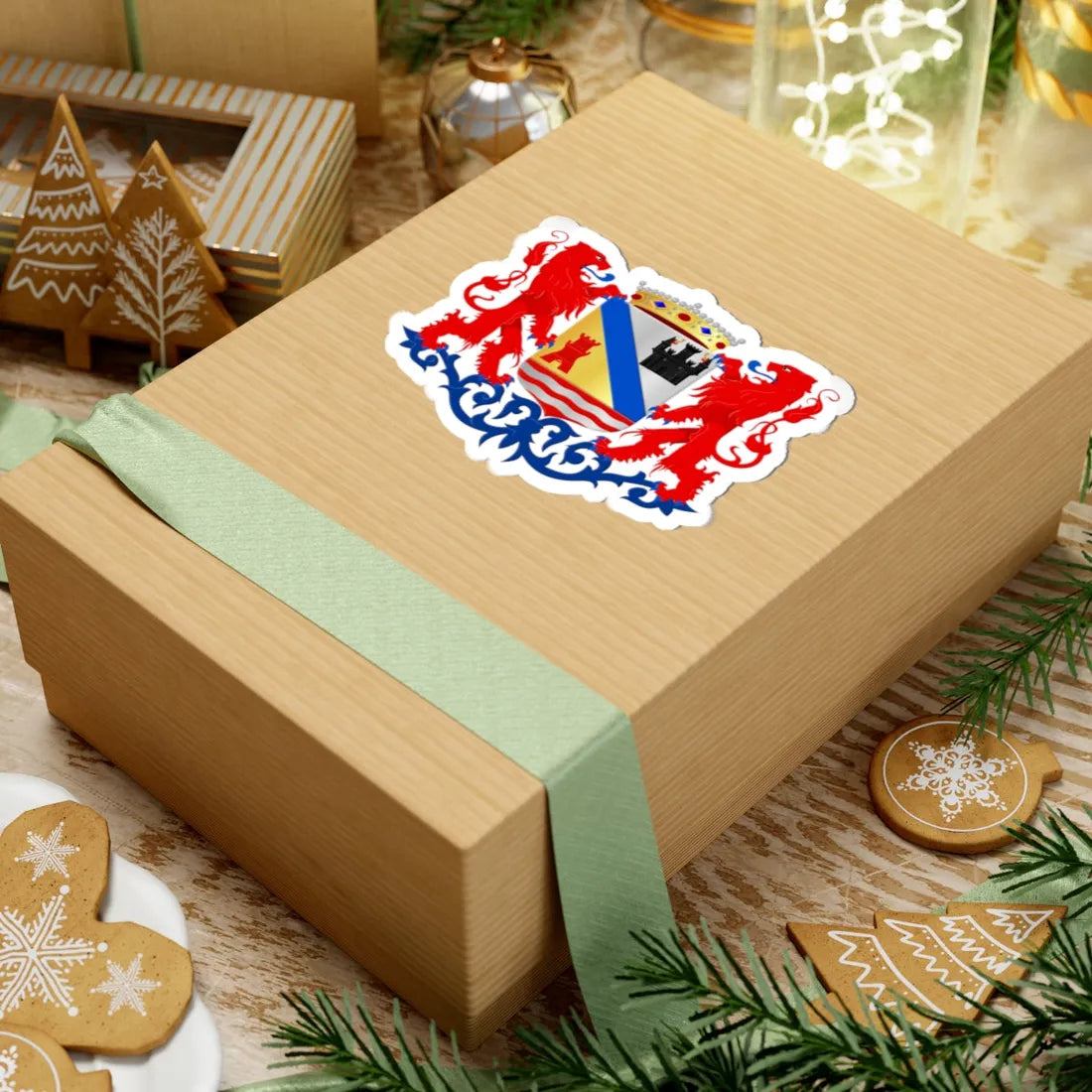 Coat of arms of Sluis (Netherlands) (Coat of Arms) STICKER Vinyl Kiss-Cut Decal - The Sticker Space