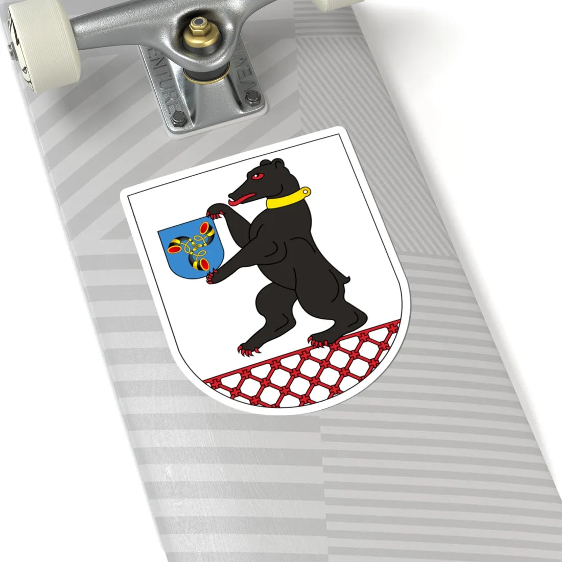 Coat of Arms of Smarhoń Belarus (Belarus) (Coat of Arms) STICKER Vinyl Kiss-Cut Decal - The Sticker Space