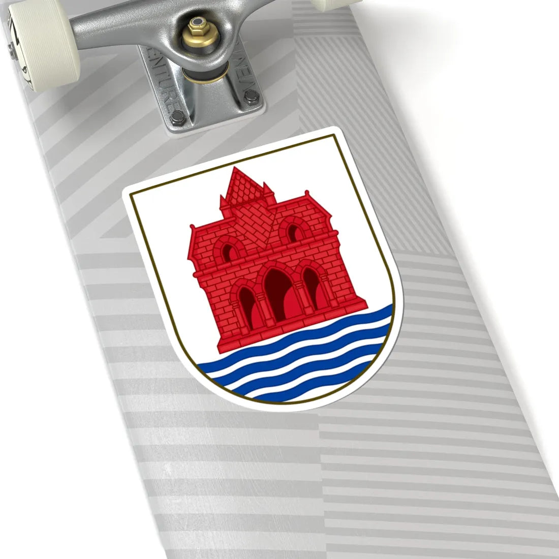 Coat of arms of Sønderborg (Denmark) (Coat of Arms) STICKER Vinyl Kiss-Cut Decal - The Sticker Space