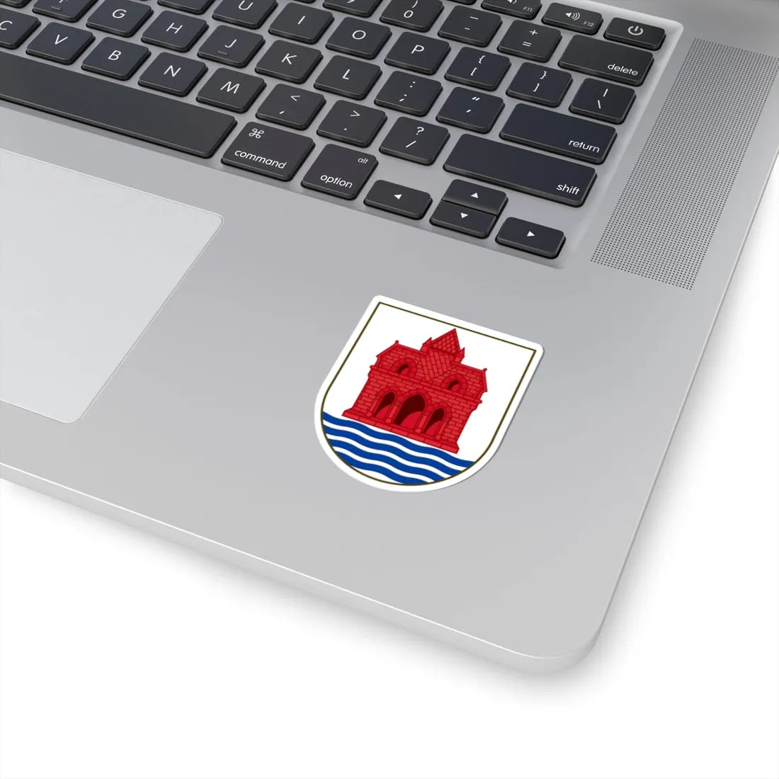 Coat of arms of Sønderborg (Denmark) (Coat of Arms) STICKER Vinyl Kiss-Cut Decal - The Sticker Space