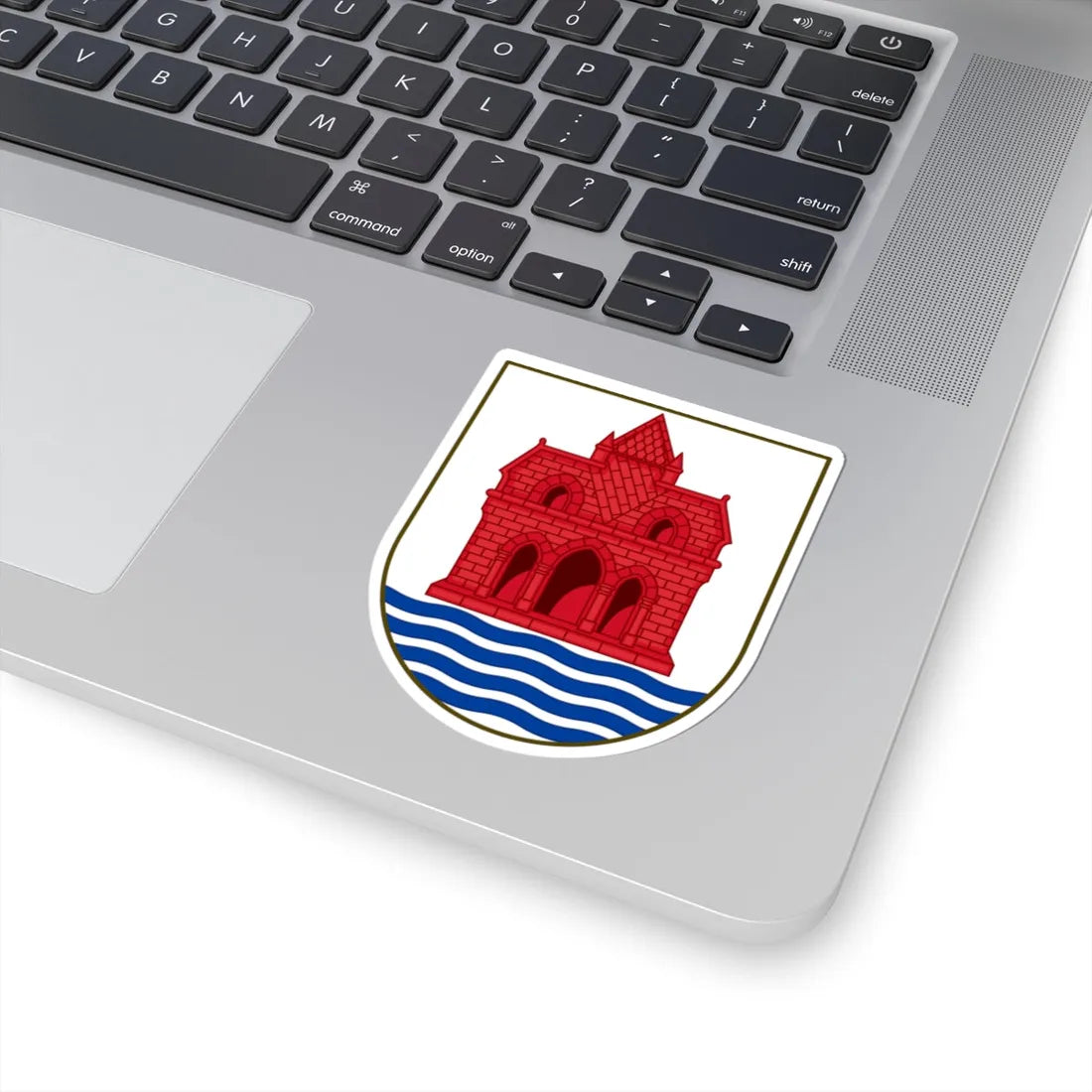 Coat of arms of Sønderborg (Denmark) (Coat of Arms) STICKER Vinyl Kiss-Cut Decal - The Sticker Space
